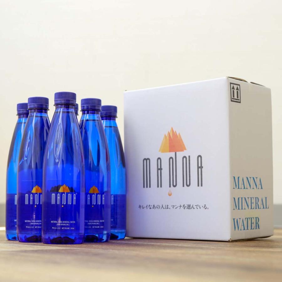 <トライアルボックス> MANNA ナチュラルミネラルウォーター 500ml 6本入り【軟水・重炭酸塩・シリカ・pH8.4・弱アルカリ性】モンドセレクション最高金賞｜mannawater｜02