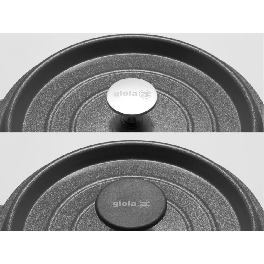 gioia ラウンドキャセロール 24cm ブラックの画像