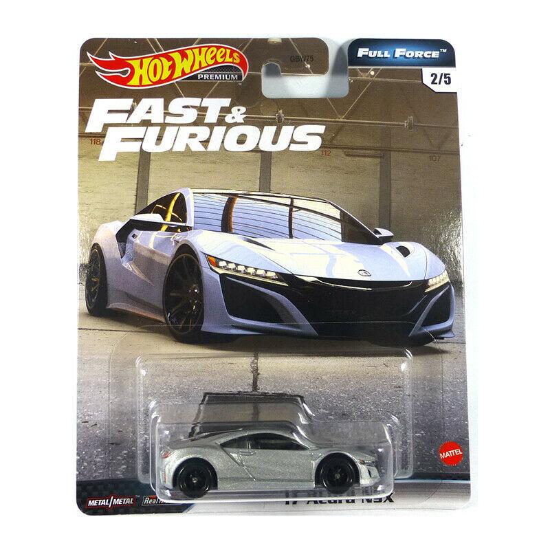 ホットウィール HW Premium 2020 Fast&Furious Full Force '17 アキュラ NSX、シルバー｜mannenya