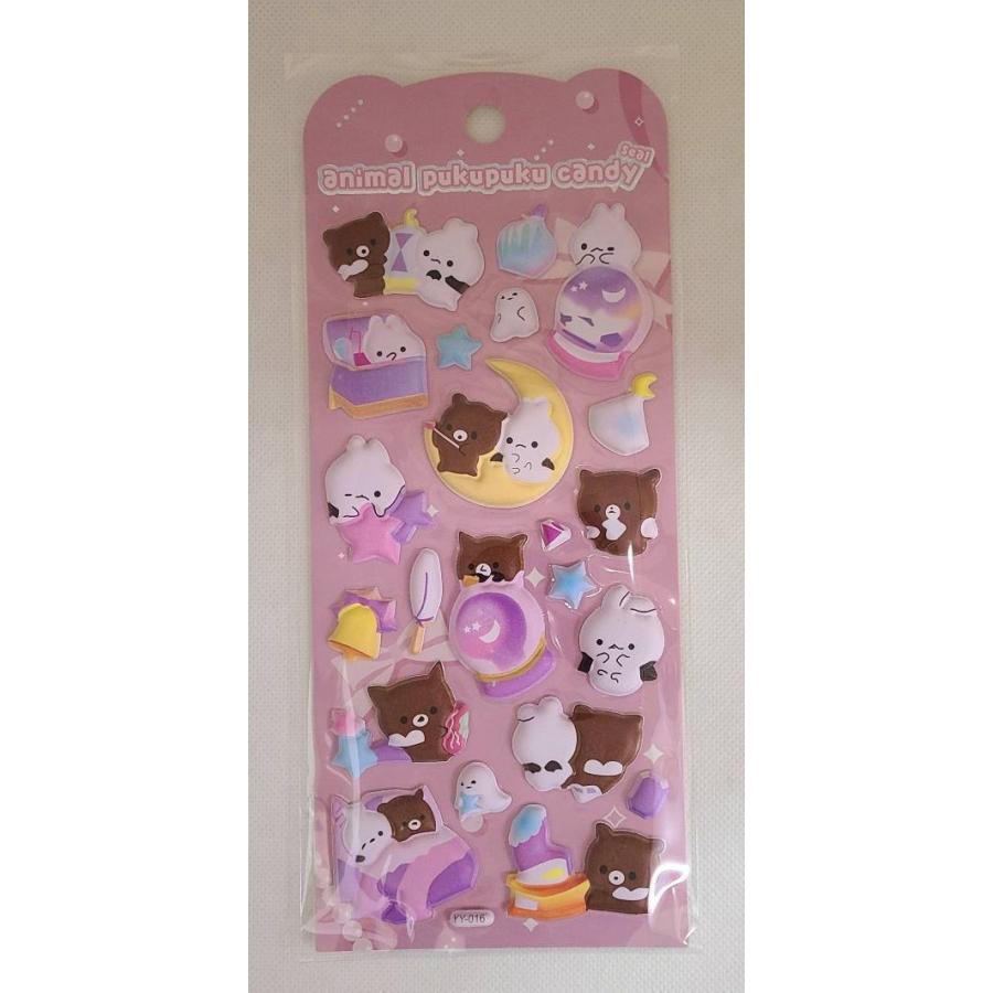 アニマルぷくぷくキャンディシール (単品) (ステーショナリー