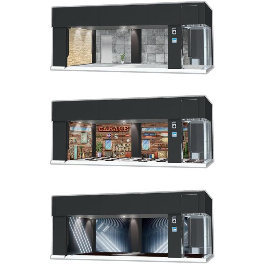 トミカガレージ　2種 トミカ トミカプレミアム トミカガレージ プレミアムブラック