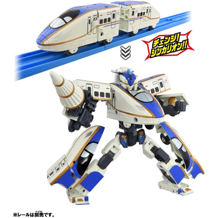 シンカリオン6体セット かがやき はやぶさ ドクターイエロー N700 ブラックシンカリオン 九州新幹線つばめ シンカリオン SGX03 E7 かがやき (タカラトミー 新幹線 おもちゃ) (4