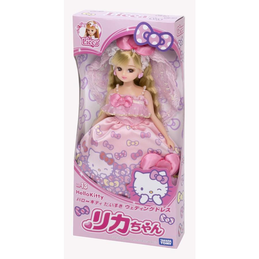 リカちゃん ドール LD-13 ハローキティだいすきウェディングドレスリカちゃん (タカラトミー おもちゃ)｜mannenya｜04