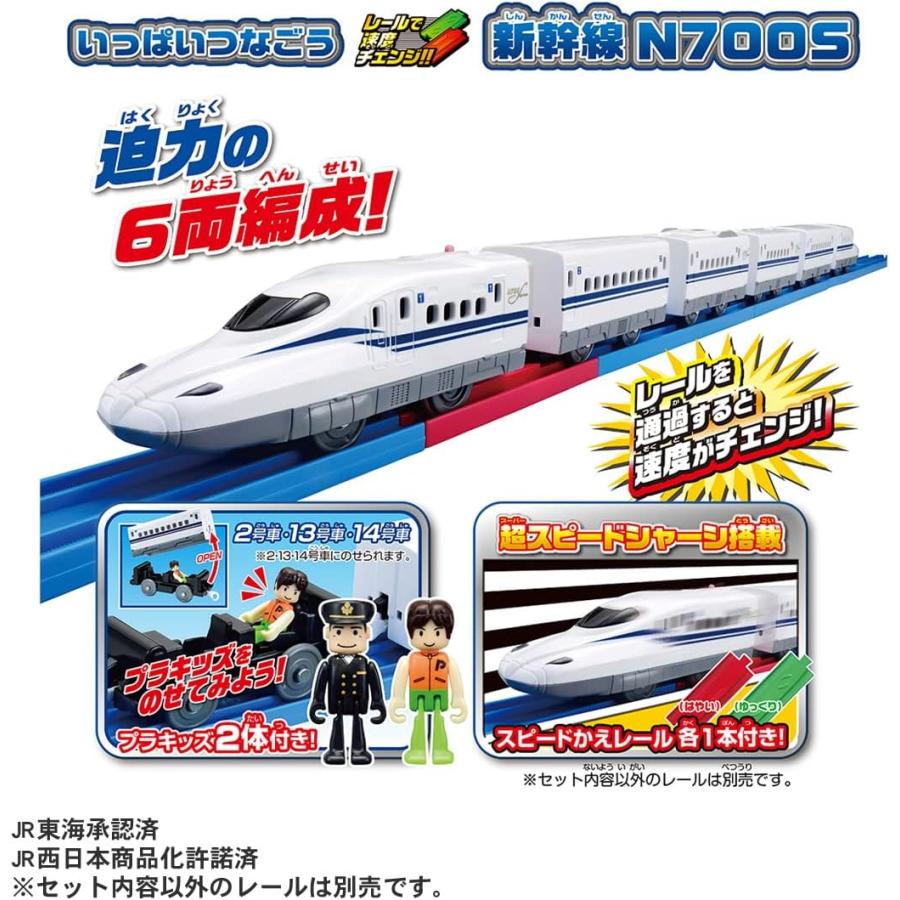 プラレール いっぱいつなごう レールで速度チェンジ 新幹線 N700S 