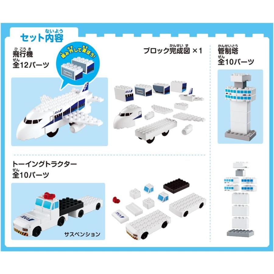 トミカ トミカ・プラレールブロック ANA飛行場セット (タカラトミー
