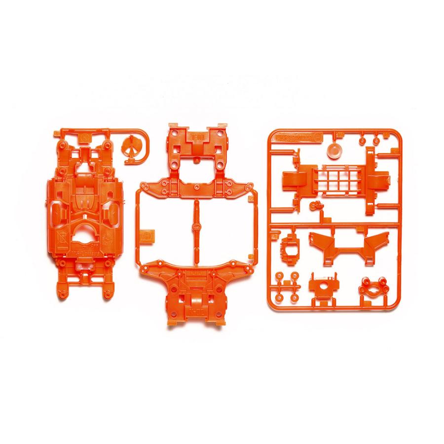 ミニ四駆 MSカラーシャーシセット 蛍光オレンジ 限定 95682 (4 ミニ四駆 MSカラーシャーシセット 蛍光オレンジ 限定 95682 (4
