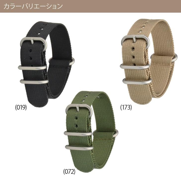 NATO ストラップ 時計ベルト ナイロン カシス TYPE RING タイプナトーリング 時計バンド 替えベルト 交換 交換ベルト メンズ 男性用 ベルト時計 黒 緑 引き通し｜mano-a-mano｜02