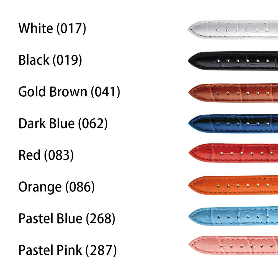 CASSIS 腕時計ベルト バンド カーフレザー 本革 クロコ型押し