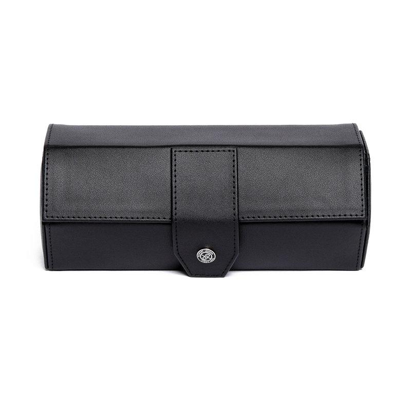 ラポート ロンドン(Rapport LONDON) Vantage Three Watch Roll in Ebonyの画像