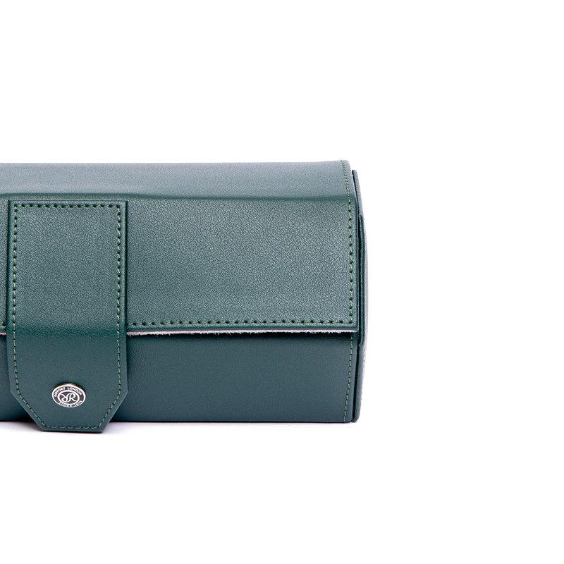 ラポート ロンドン(Rapport LONDON) Vantage Three Watch Roll in Serpentine Greenの画像