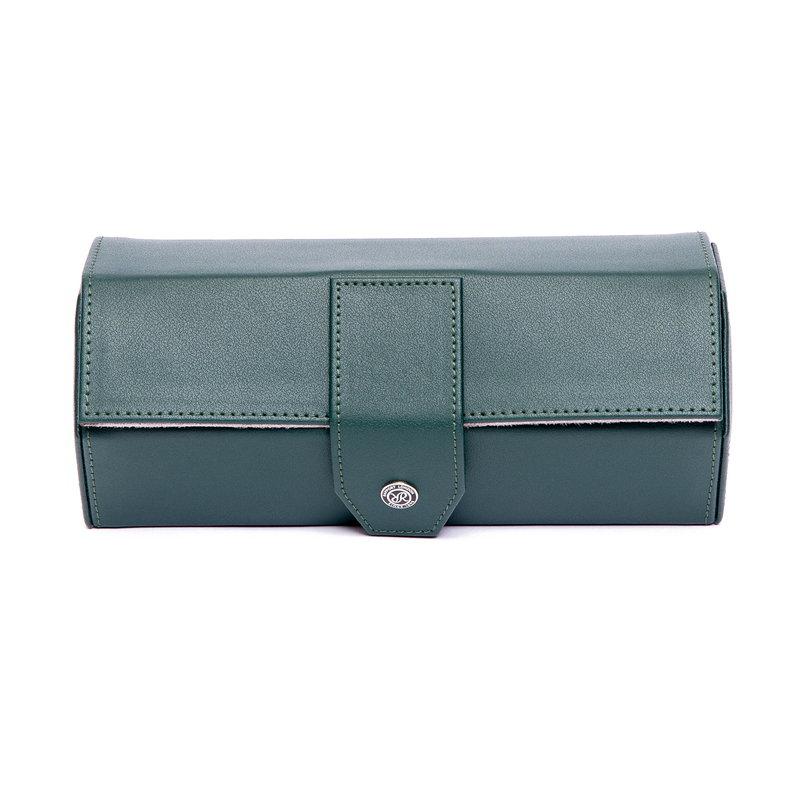 ラポート ロンドン(Rapport LONDON) Vantage Three Watch Roll in Serpentine Greenの画像