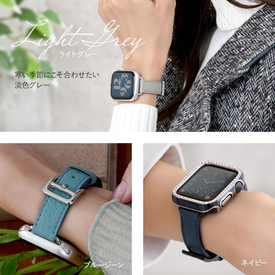 【新品】Apple Watch対応レザーベルト(パステルブルー) アップルウォッチバンド パステルブルー レザー レザー|アップル
