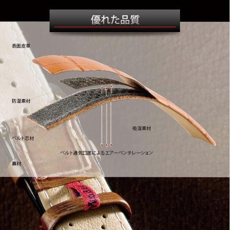 時計 ベルト 腕時計ベルト カイマンクロコ 8mm 10mm 11mm 12mm 13mm 14mm 15mm 16mm 18mm 時計 バンド 時計バンド 替えバンド ベルトの画像