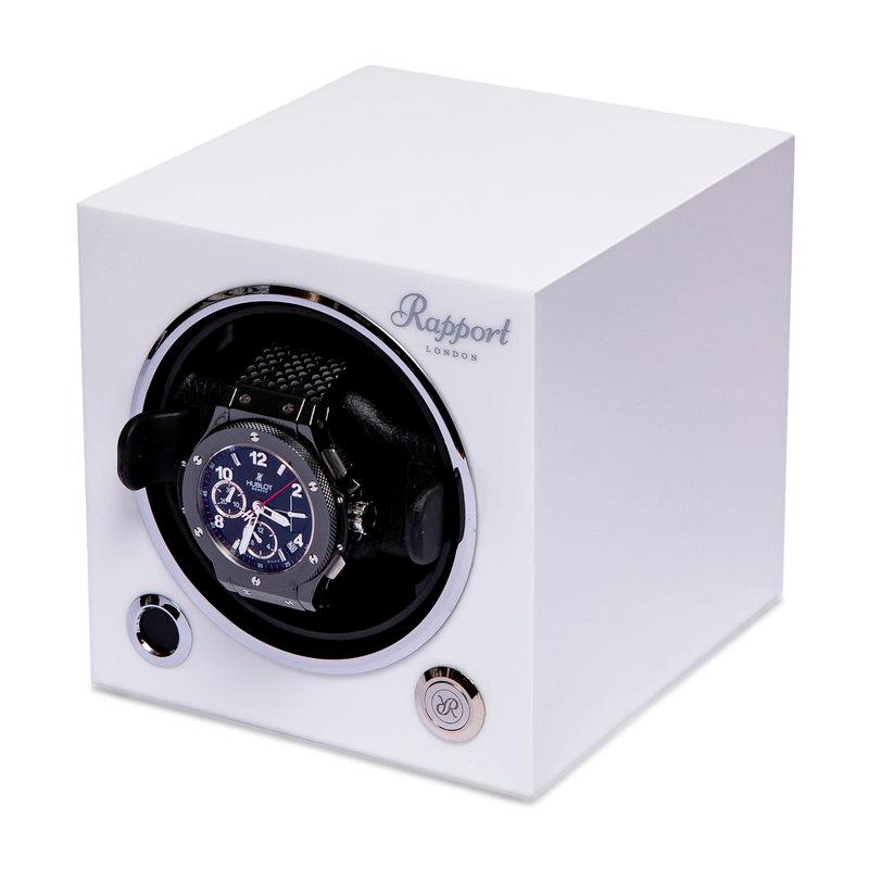 ラポート ロンドン(Rapport LONDON) Evolution Cube Watch Winder Whiteの画像