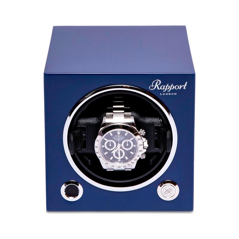 ラポート ロンドン(Rapport LONDON) Evolution Cube Watch Winder Admiral Blue