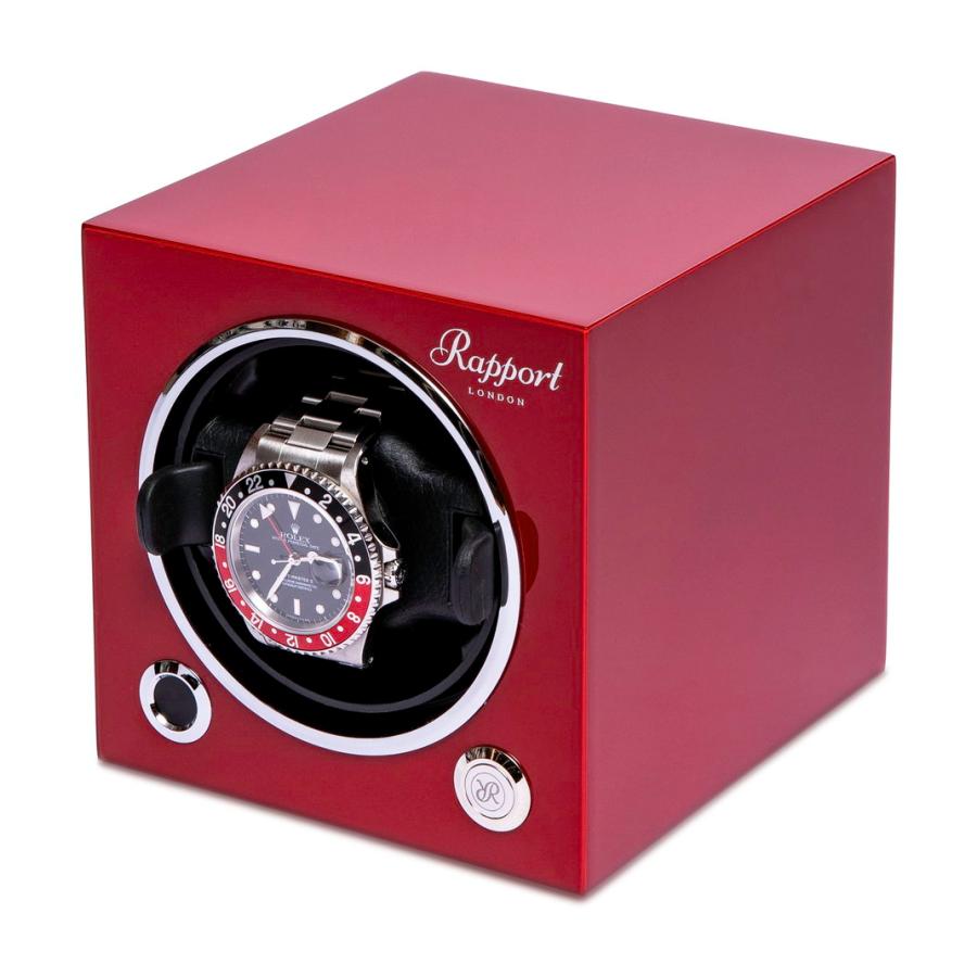 ラポート ロンドン(Rapport LONDON) Evolution Cube Watch Winder Crimson Redの画像