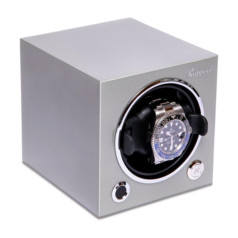 ラポート ロンドン(Rapport LONDON) Evolution Cube Watch Winder Platinum Silverの画像