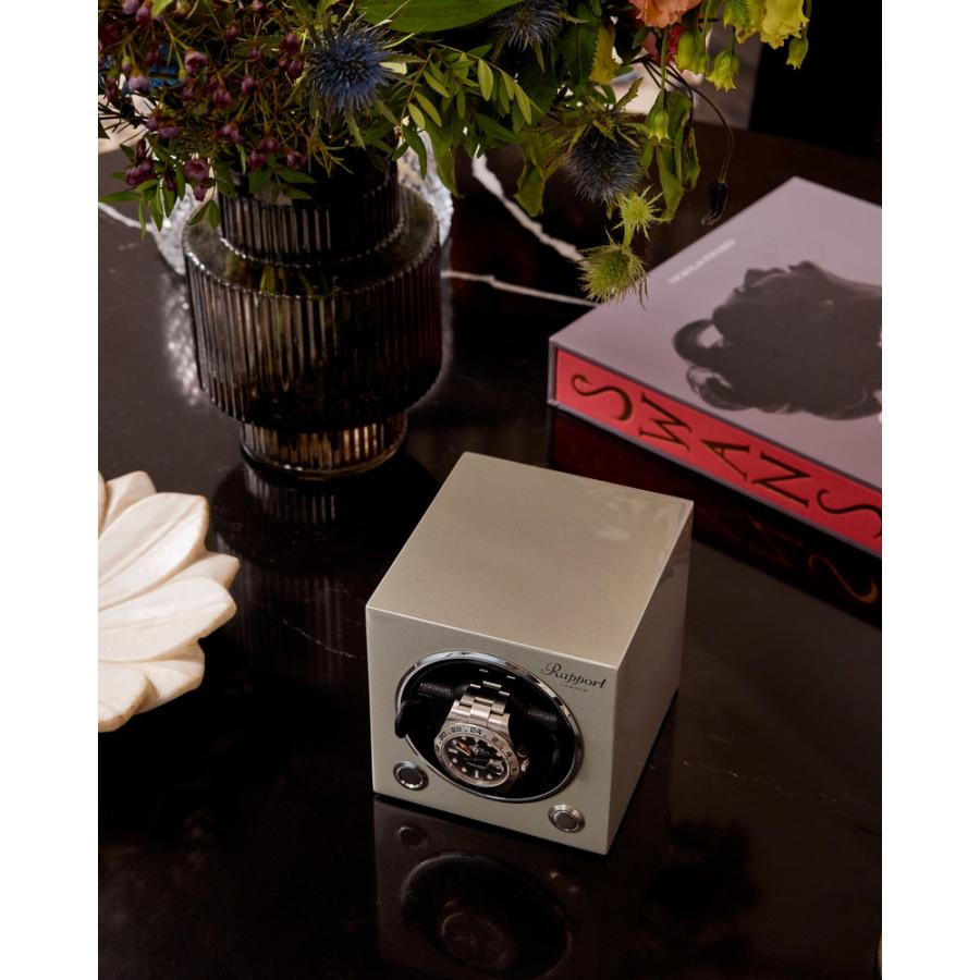 ラポート ロンドン(Rapport LONDON) Evolution Cube Watch Winder Platinum Silver