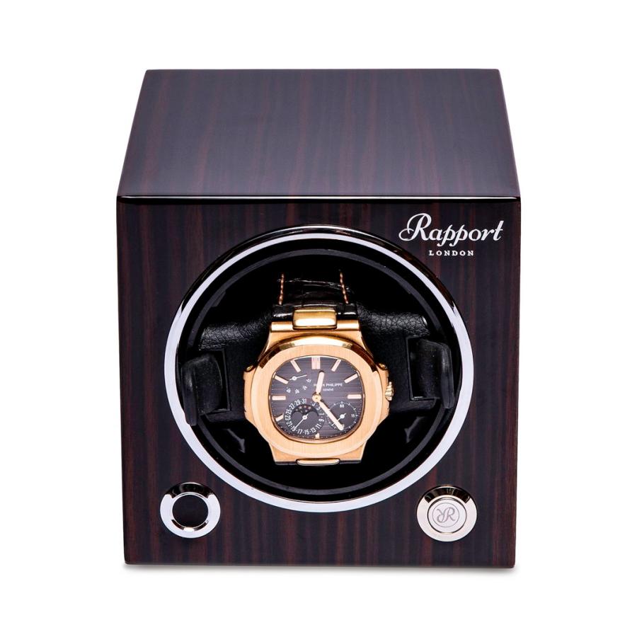 ラポート ロンドン(Rapport LONDON) Evolution Cube Watch Winder Macassar Wood