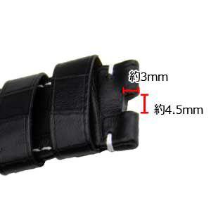 PANERAIパネライ未使用カーフ替ベルト ブラック パネライ 替えベルト ラバー ブラック 純正 ルミノール/ラジオ