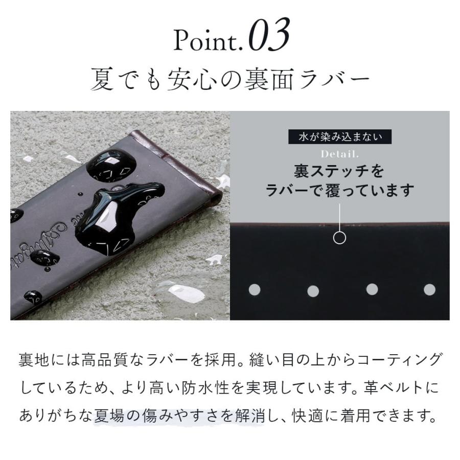 カシス アドナラ シー 裏面防水 腕時計 本革ベルト クロコ グレー 21mm CASSIS カシス アドナラカウチック シャイニー アリゲーター