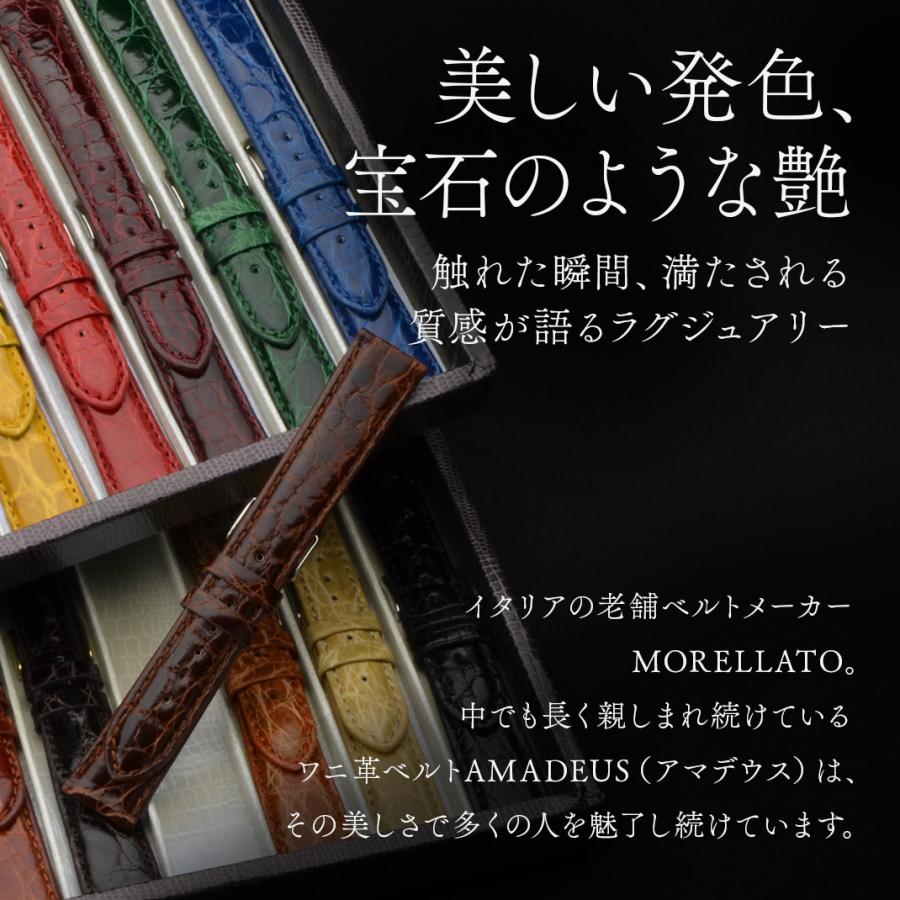 MORELLATO（モレラート） 腕時計ベルト バンド カイマン ワニ革