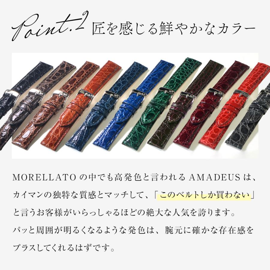 MORELLATO（モレラート） 腕時計ベルト バンド カイマン ワニ革
