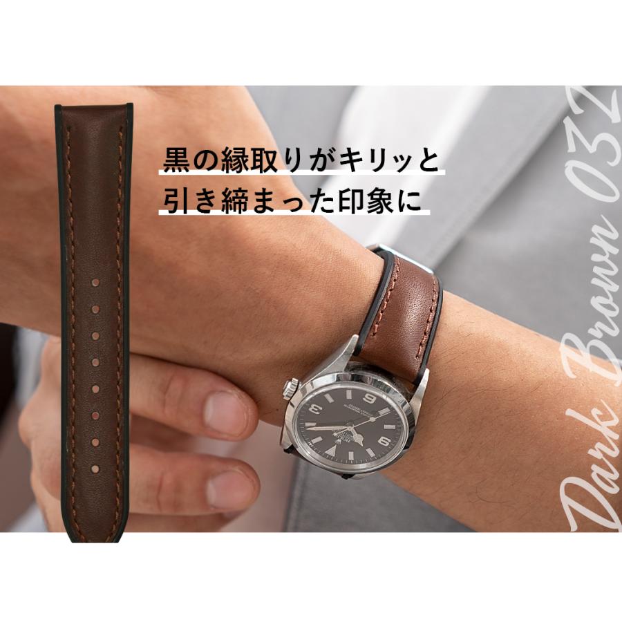 CASSIS 腕時計ベルト バンド ホーウィンレザー カーフ 本革 裏面