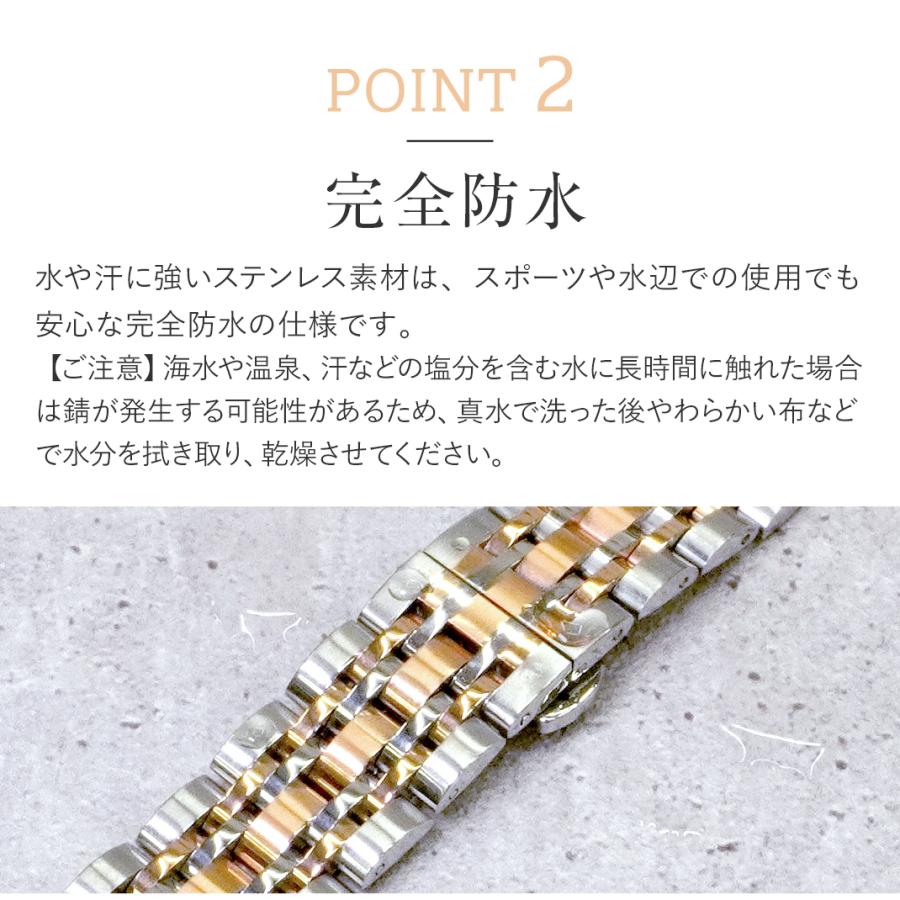 Apple Watch アップルウォッチ バンド ステンレス ベルト 両開き