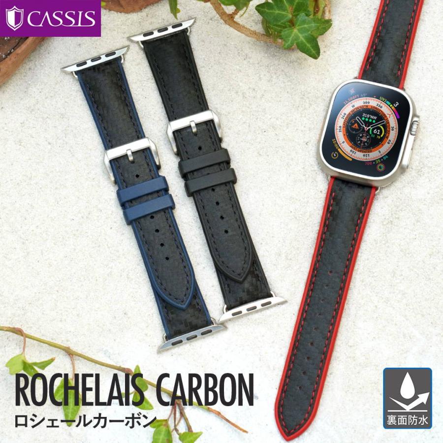 Carbon Caseベルト 49mm対応 シルバー