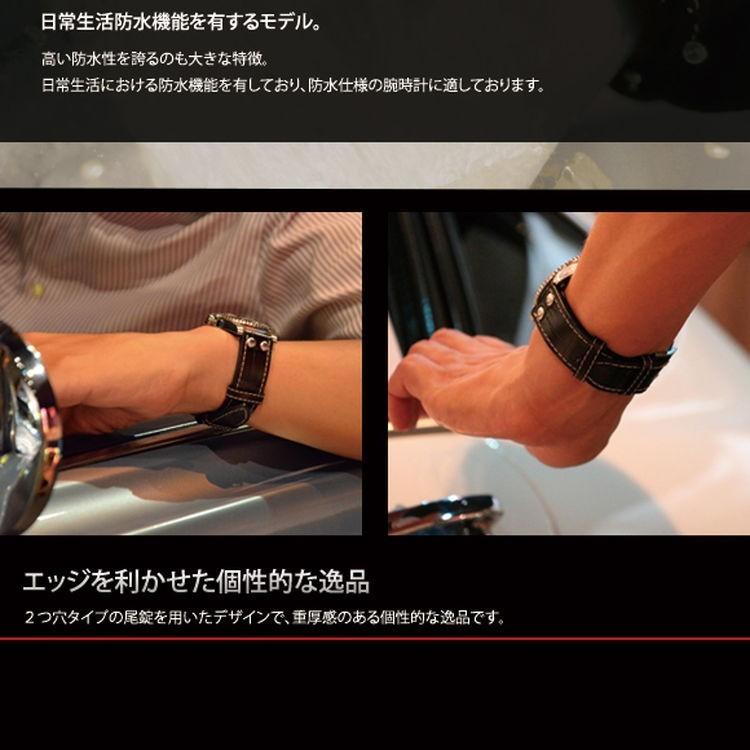 時計ベルト カーフ 牛革 生活防水 U1220 時計バンド 替えベルト 腕時計用ベルト 腕時計バンド 革ベルト メンズ 男性 おしゃれ ブランド 革 防水 革バンド 本革の画像