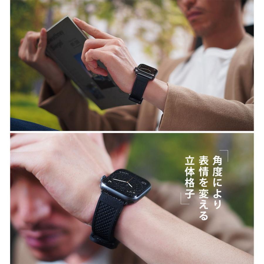 CASSIS アップルウォッチ バンド apple watch ベルト 完全防水 ラバー