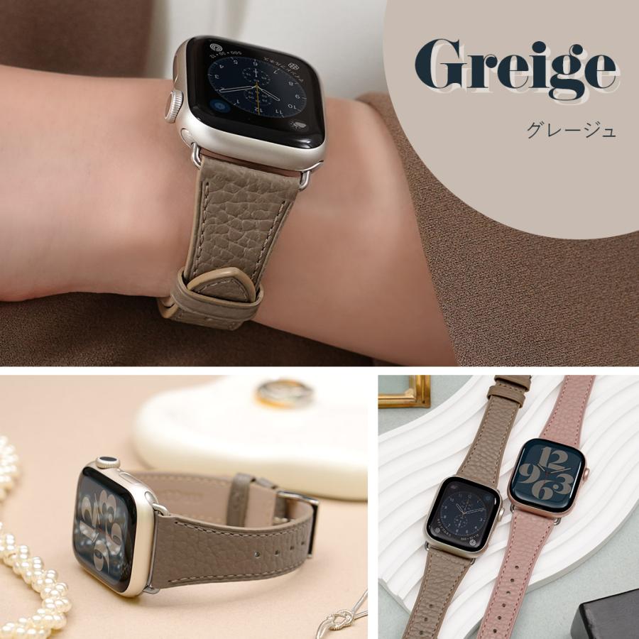 アップルウォッチ czダイヤモンドメタルフルカバー グレージュ本革レザーベルト アップルウォッチ czダイヤモンドメタルフルカバー グレージュ本革