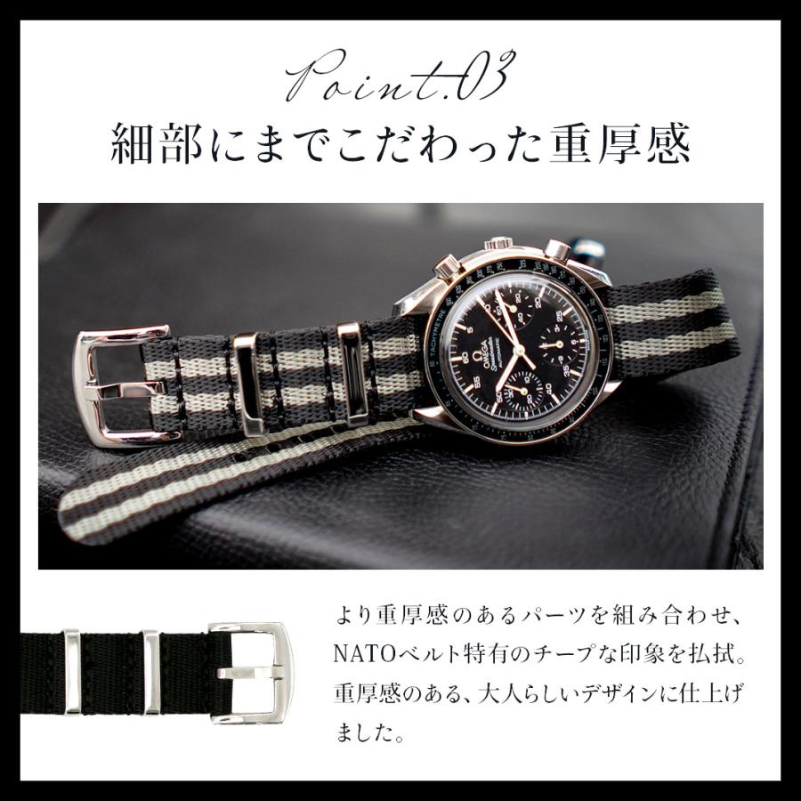CASSIS（カシス） 腕時計ベルト バンド ナイロン TYPE NATO LX LUXURY