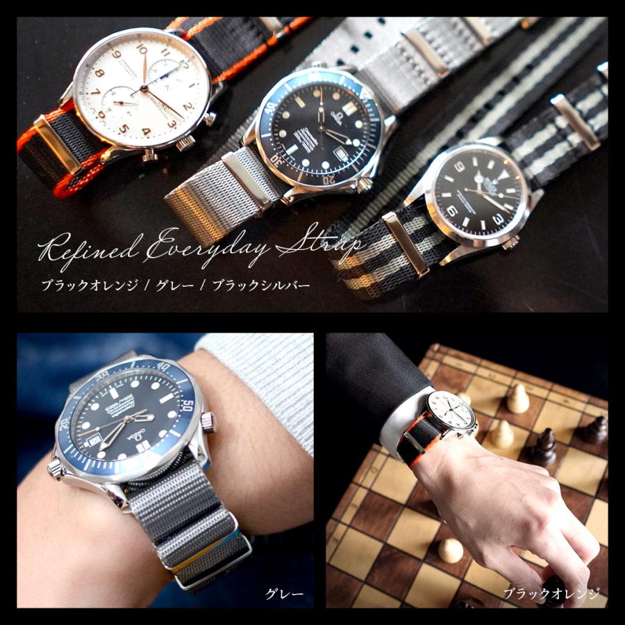 CASSIS（カシス） 腕時計ベルト バンド ナイロン TYPE NATO LX LUXURY