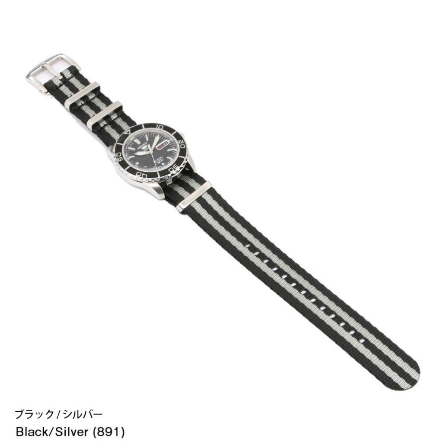 SEIKO5 ミリタリー　NATOバンド付 NATO ストラップに交換【セイコー5 SNK809】|ウォール外