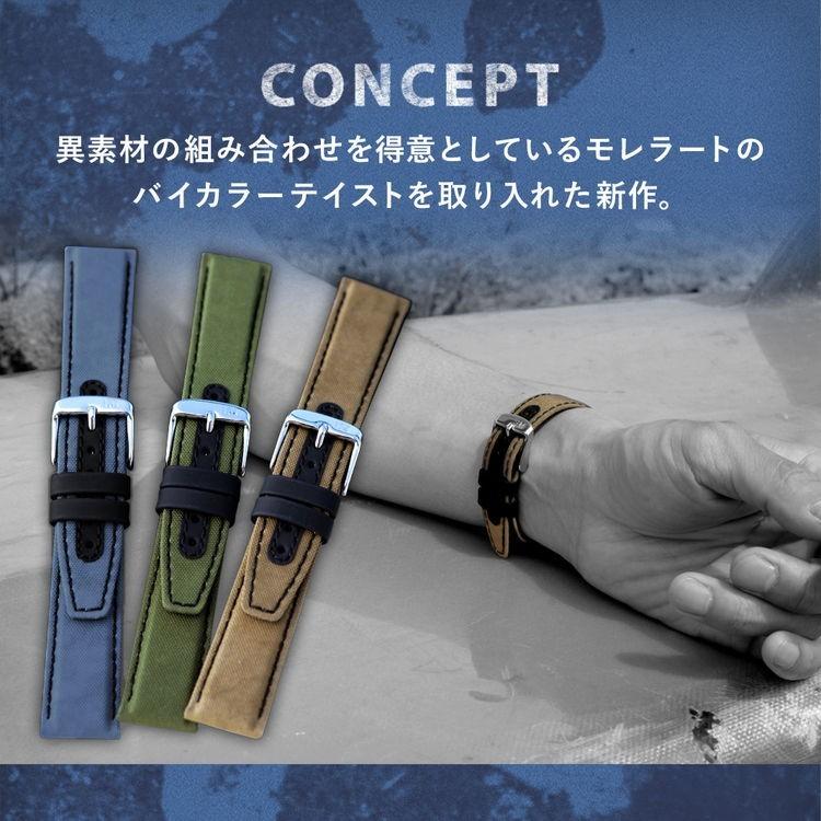 MORELLATO 時計ベルト ファブリック 生活防水 モレラート