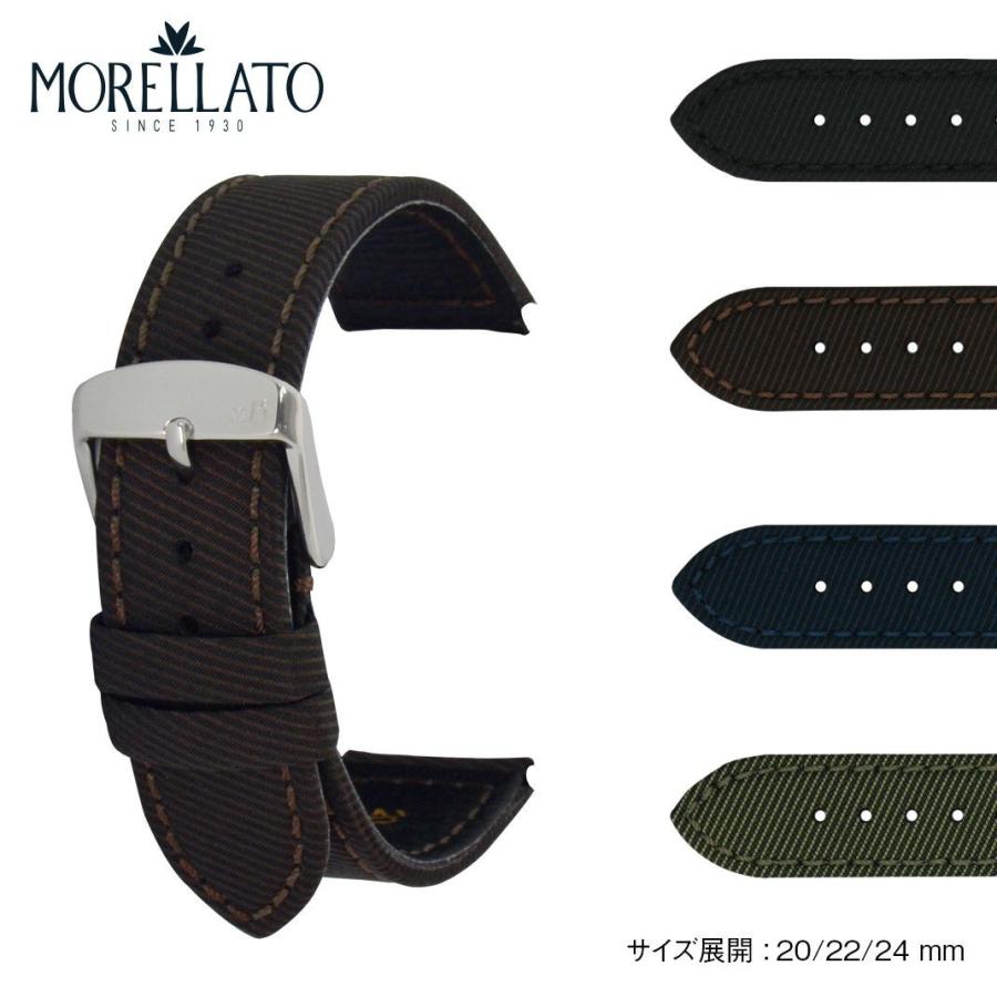 モレラート クロコダイル　アリゲーター　時計用　ベルト　バックル　20ミリ幅 MORELLATO MORELLATO【モレラート】マット アリゲーター時計