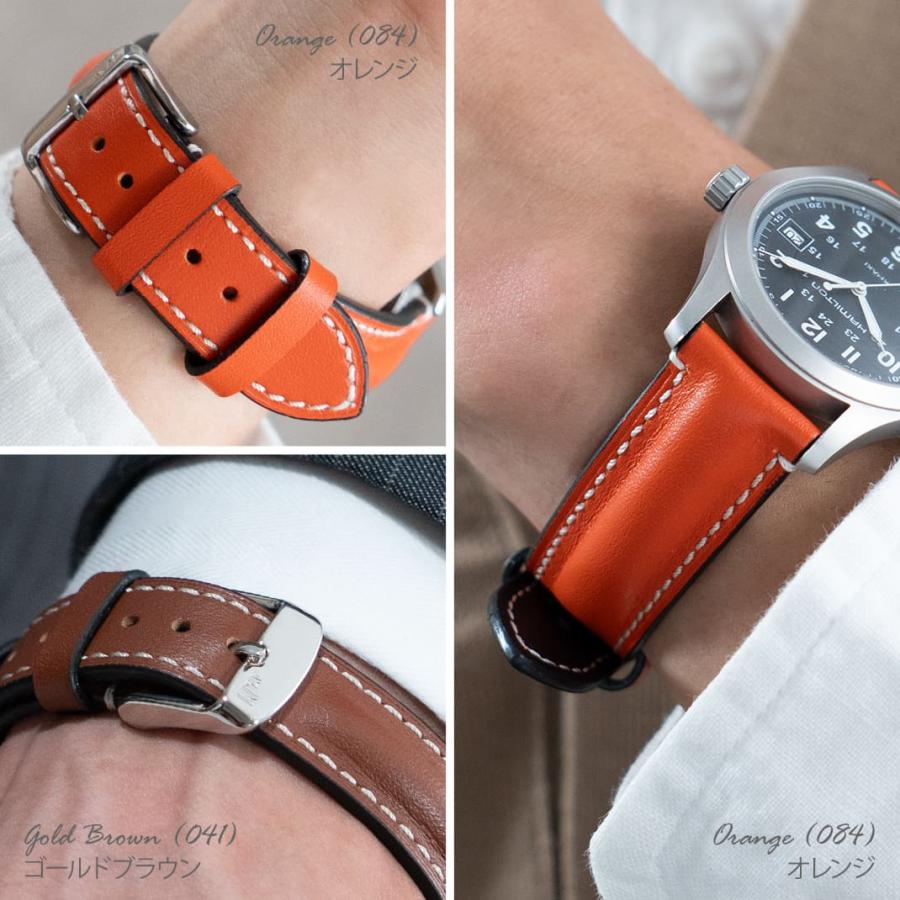 【オーダーメイド】ブライドルレザー　時計バンド　手縫い　キャンモア オーダーメイドギャラリー〕腕時計ベルト オーダーメイド for