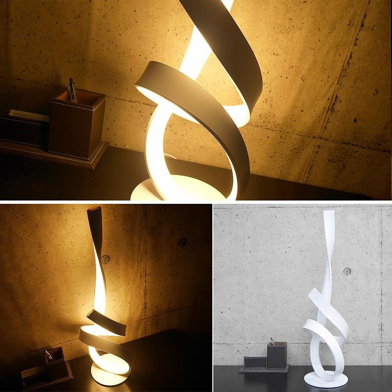 Led テーブルライト 間接照明 デスクスタンド インテリア デザイナー照明 寝室 螺旋 モダン おしゃれ 北欧 調色調光 Bluetooth Tl 21wh インテリア専門店manolla Japan 通販 Yahoo ショッピング