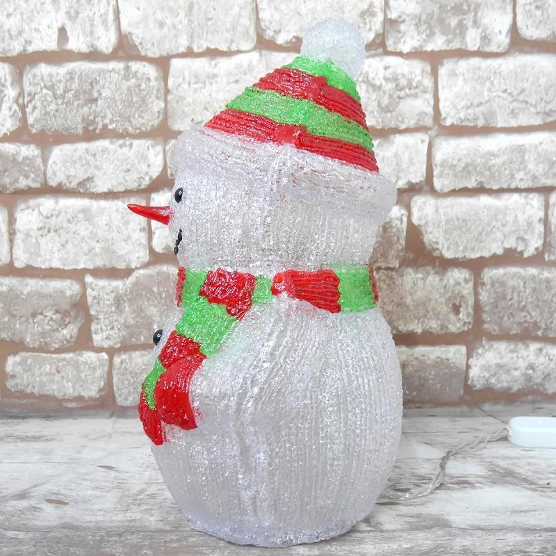 イルミネーション 可愛い雪だるま42cm クリスマス USB LED モチーフ