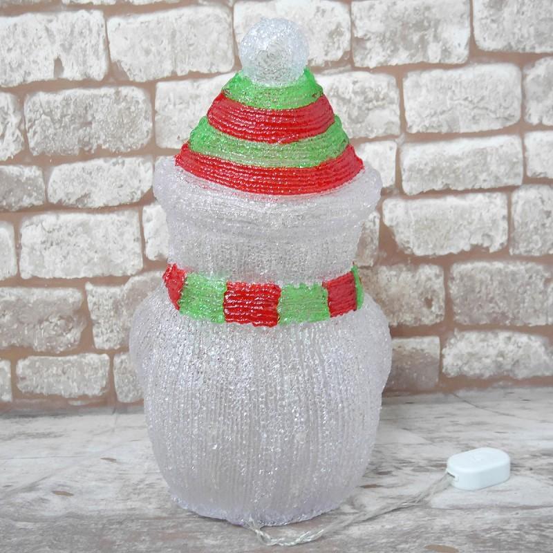 イルミネーション 可愛い雪だるま42cm クリスマス USB LED モチーフ