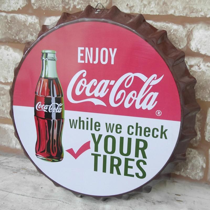 王冠 ブリキ看板 蓋 コカ コーラ Coca Cola ウォールサイン アメリカン雑貨 ヴィンテージ アメリカンレトロ 雑貨 35cm Bz 137 インテリア専門店manolla Japan 通販 Yahoo ショッピング