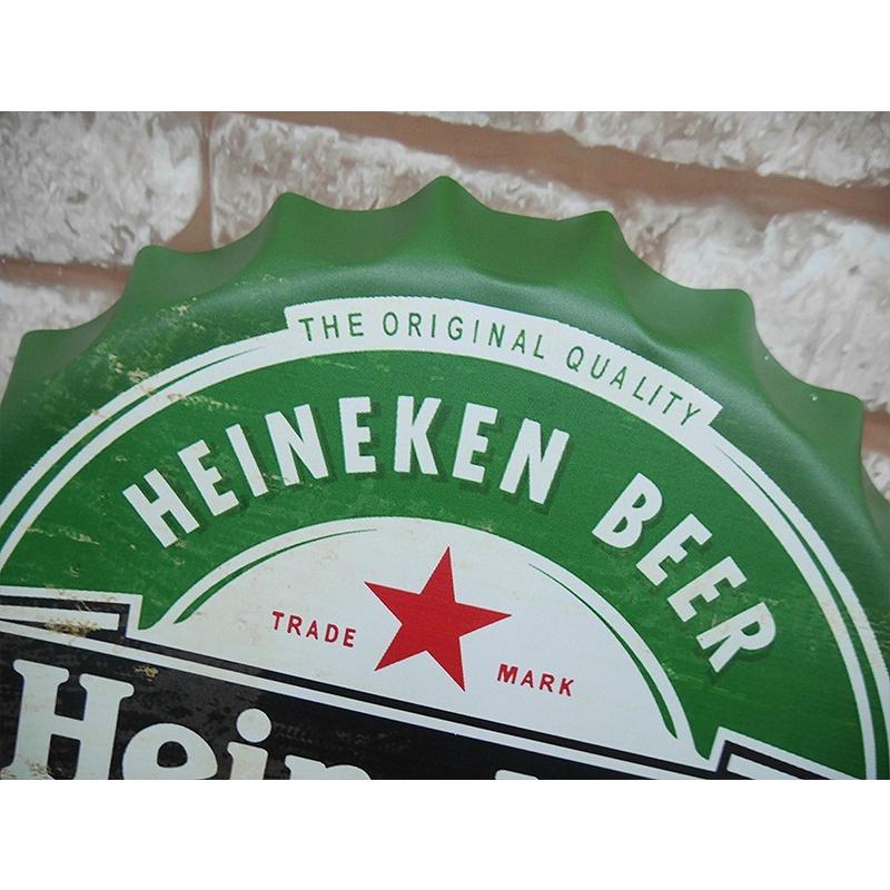 4周年記念イベントが 王冠 ブリキ看板 蓋 ハイネケン Heineken ウォールサイン アメリカン雑貨 ヴィンテージ アメリカンレトロ 雑貨 35cm Bz 149 Cisama Sc Gov Br