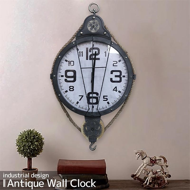 インダストリアル ウォールクロック 駅時計