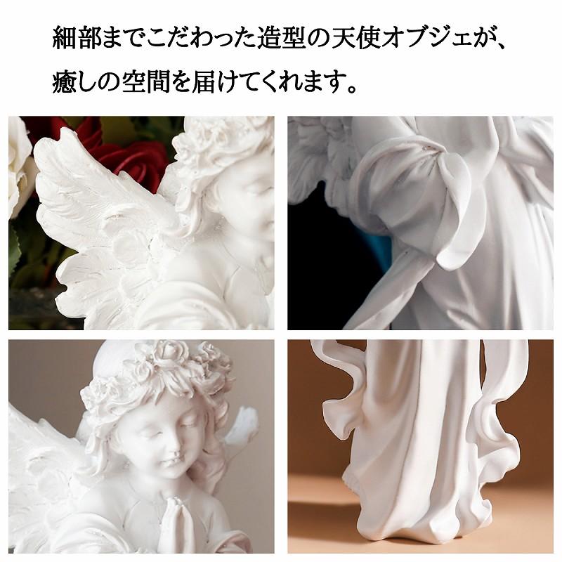 キューピッド天使時計燭台家庭実用置物