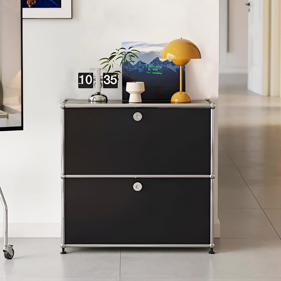 USM ハラー サイドボード リプロダクト 北欧 2段 鍵付き 幅77cm