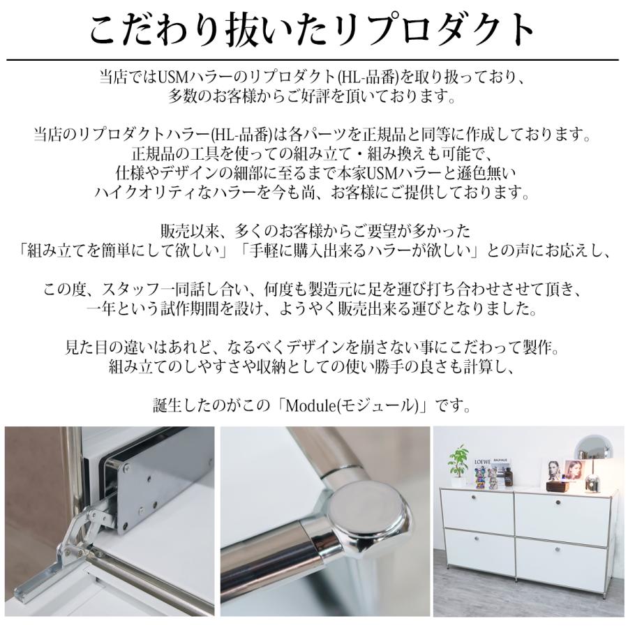 ハラー サイドボード リプロダクト Module2×2 北欧 組み立て 2連2段 幅  