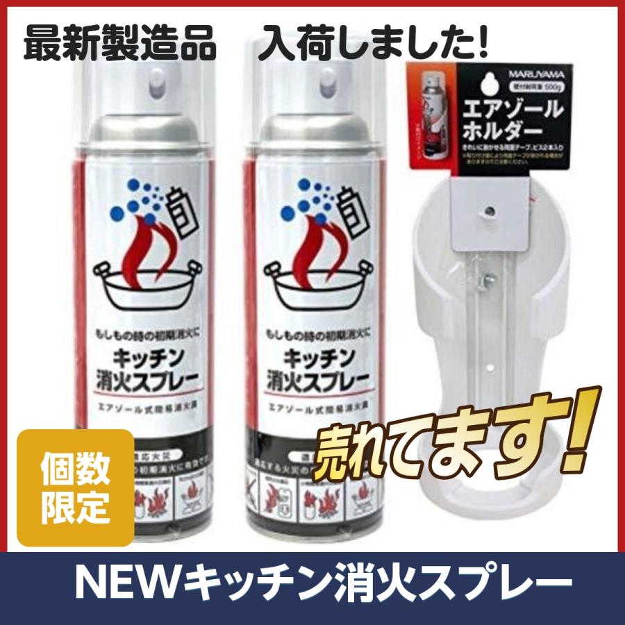 消火スプレー ホルダー付き 最新2024/3月 製造品 火消し スプレー 簡易 消火器 キャンプ 焚き火 アウトドア 消化器 家庭用｜manomano｜06