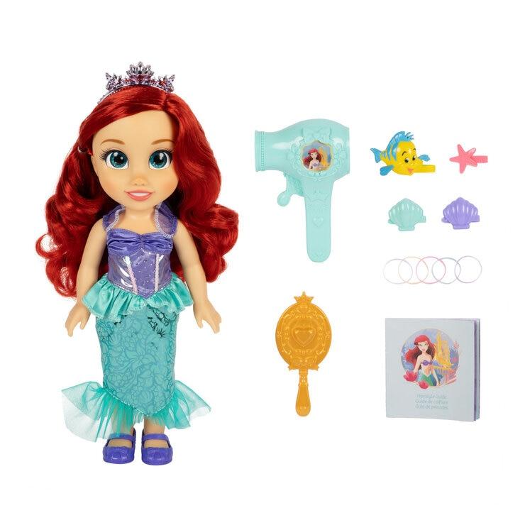 ディズニープリンセス アリエル 人形 ヘアケアセット トドラードール 